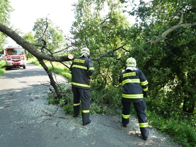 Rychlá bouřka kácela stromy v Pojizeří i na Jablonecku