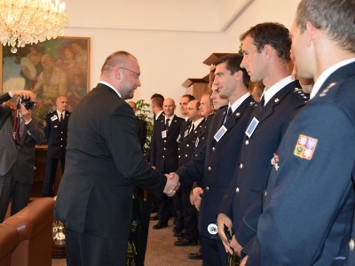 Hasiči a poslanci poděkovali mistrům světa v TFA