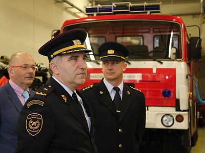 Generální ředitel HZS v rámci návštěvy kraje zajel na stanici v Tanvaldě