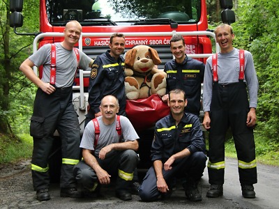 S velitelem se rozloučili hasiči z turnovské stanice výjezdem na skály