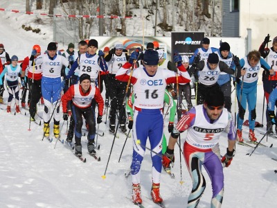 Hasiči nazuli lyže a bojovali na Libereckém skiatlonu