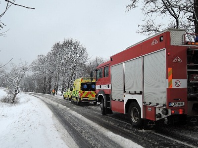 K větším dopravním nehodám došlo ve Lvové a v Paceřickém kopci