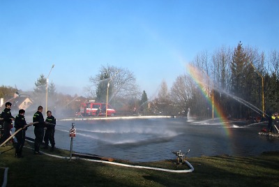 Přípravy na fenomenální hasičskou fontánu jdou do finále