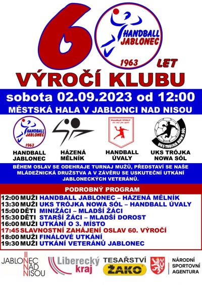 Autor foto:Archiv Handball Jablonec Jablonečtí házenkáři budou slavit šedesátku