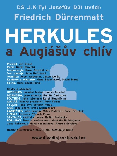 Autor foto:Archiv Divadlo Josefův Důl Hru Herkules a Augiášův chlív opět zahrají v Josefově Dole