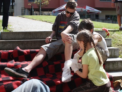 Školní týmy soutěžily v centru Jablonce ve zdravotnických dovednostech