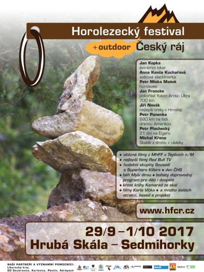 Horolezecký festival se koná opět na Hrubé Skále a v Sedmihorkách