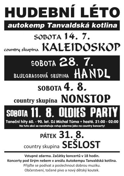 Hudební léto na Tanvaldské kotlině 2012