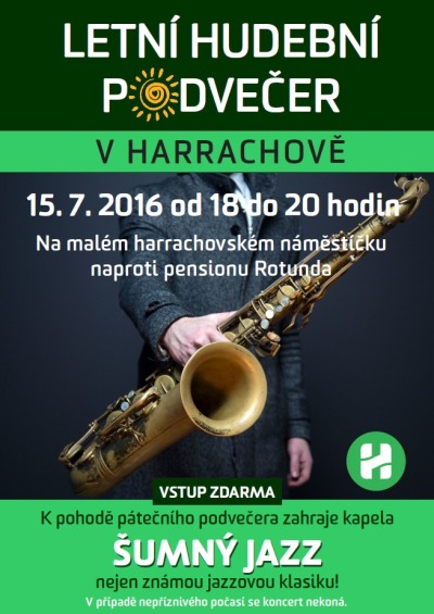 Hudební podvečer v Harrachově osvěží Šumný jazz