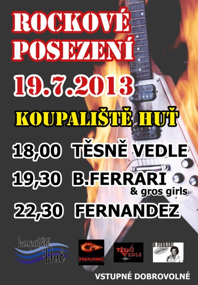 V Huti u Pěnčína ozvučí místní koupaliště tři rockové skupiny