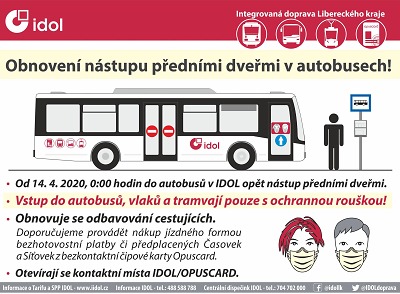 Autobusová doprava se od 14. dubna vrací téměř k normálu