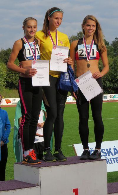 Osm medailí mladých atletů z mistrovství ČR