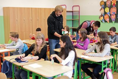 Mišůn a Kubista v ZŠ Mozartova