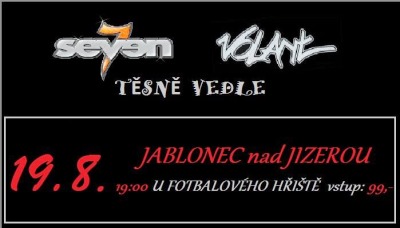 Na Jablonecké hudební noci zahrají Volant, Seven a Těsně vedle