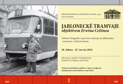 Fotografie Erwina Cettinea ukazují historii tramvají na Jablonecku