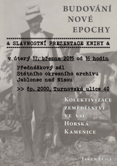 V okresním archívu prezentují knihu o kolektivizaci v Horské Kamenici