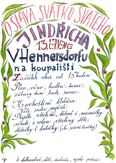 Jindřich v sobotu opět navštíví Jindřichov