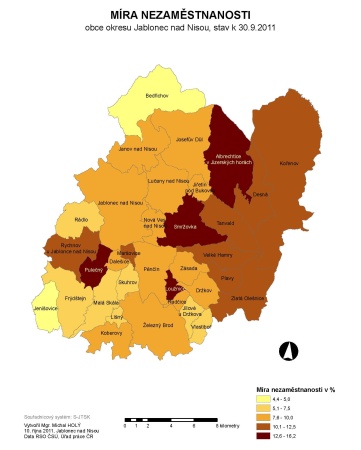 Nezaměstnaných je o několik desítek méně