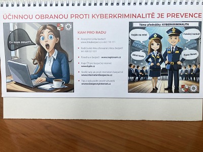 Policie upozorňuje kalendářem na nástrahy online světa