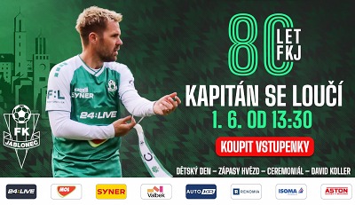 FK Jablonec slaví 80 let rozloučením s kapitánem