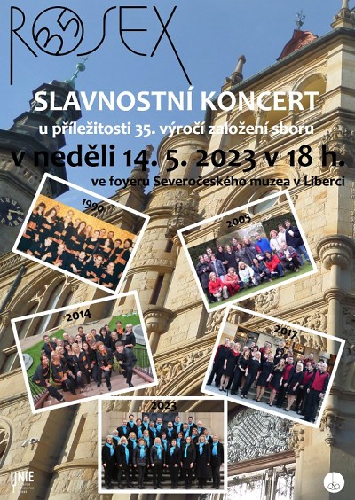 Slavnostní výroční koncert libereckého sboru Rosex