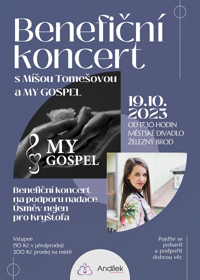 Míša Tomešová zazpívá v Železném Brodě nejen pro Kryštofa