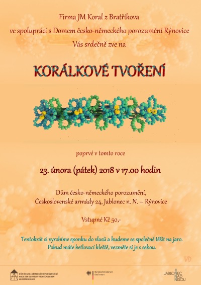 Korálkovou dílnu připravili v Domě česko-německého porozumění