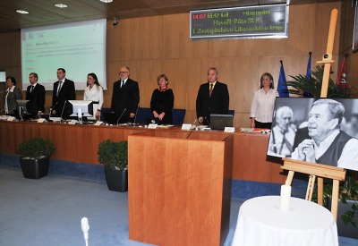 Zastupitelé Libereckého kraje vzdali čest prezidentu Václavu Havlovi