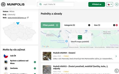 Autor foto:Archiv magistrátu města Jablonec nad Nisou Digitální spolupráce se vyplácí: občané hlásí závady přes Munipolis