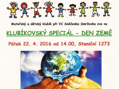 Smržovský klubík pořádá speciál na Den Země