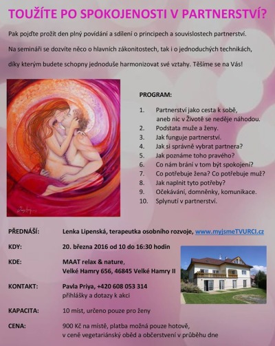 Jak na spokojenost ve vztahu poradí Lenka Lipenská