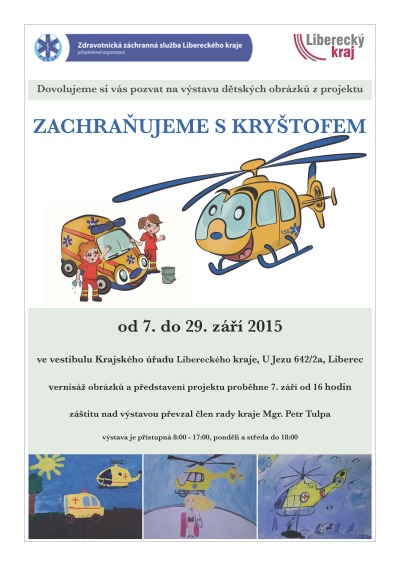 Projekt Zachraňujeme s Kryštofem pokračuje výstavou dětských obrázků