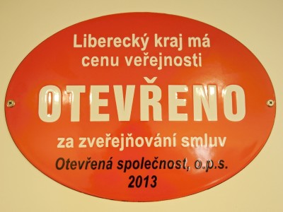 Hlasujte pro Liberecký kraj v soutěži Otevřeno x Zavřeno