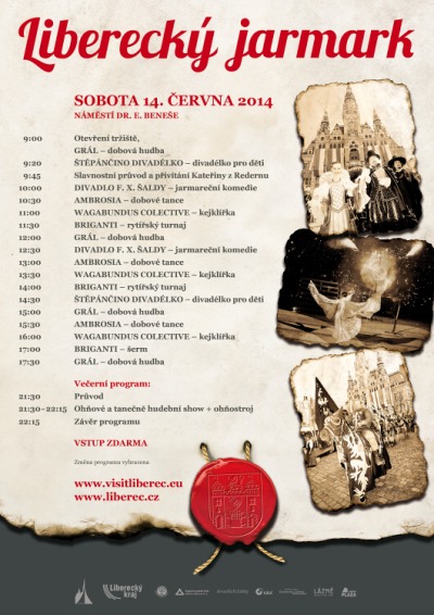 Letos si lidé užijí Krajské slavnosti společně s Libereckým jarmarkem