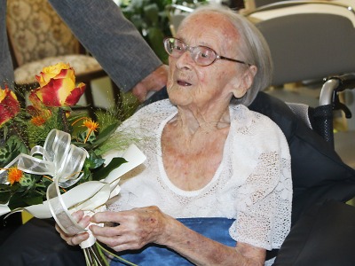 Paní Lidmila Bednářová oslavila 101. narozeniny