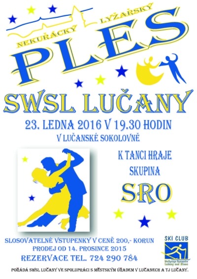 Nekuřácký lyžařský ples pořádají v Lučanech