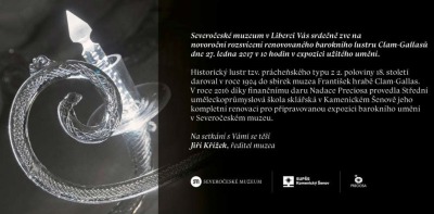 V Severočeském muzeu ukáží renovovaný barokní lustr