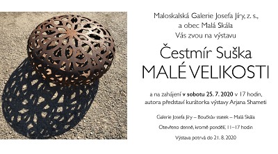 V Maloskalské galerii zahájí výstavu Čestmíra Sušky