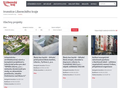 Autor foto:Archiv KÚ Libereckého kraje Mapa krajských investic prošla vylepšením. Má víc údajů o stavbách