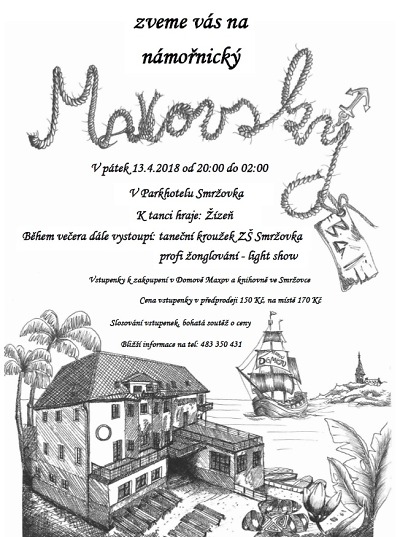 Maxovský námořnický bál připravují v Parkhotelu Smržovka