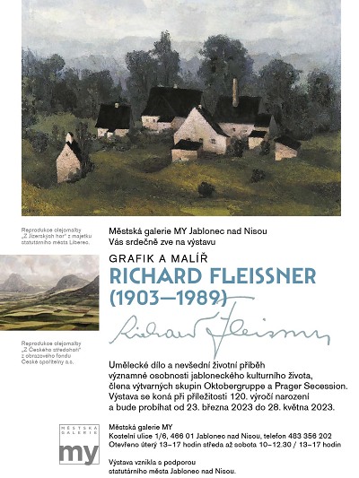 Autor foto:Archiv Městská galerie MY V galerii MY přibližují život a dílo grafika a malíře Richarda Fleissnera