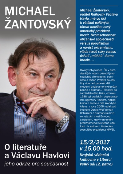 Michael Žantovský bude diskutovat v krajské knihovně
