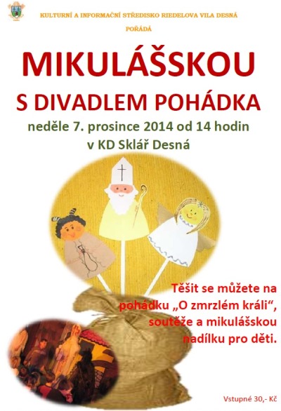 Děti v Desné zabaví Mikulášská s pohádkou