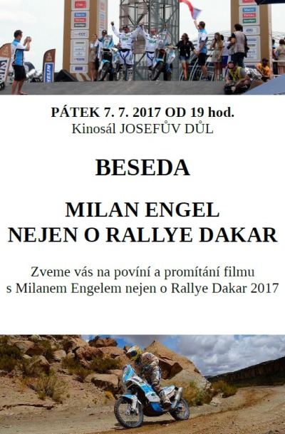 Milan Engel bude vyprávět nejen o Rallye Paříž Dakar