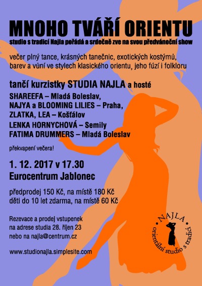 Show Mnoho tváří Orientu přinese dvě hodiny exotického tance