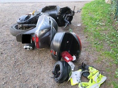 Motocyklista havaroval v Janově nad Nisou pod vlivem alkoholu