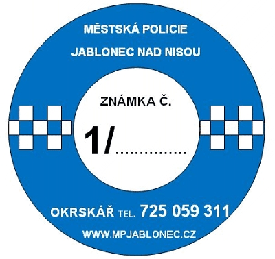 Policejní nálepky jsou vhodné i na chaty