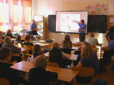 Strážníci poučili školáky v jablonecké ZŠ v Sokolí ulici