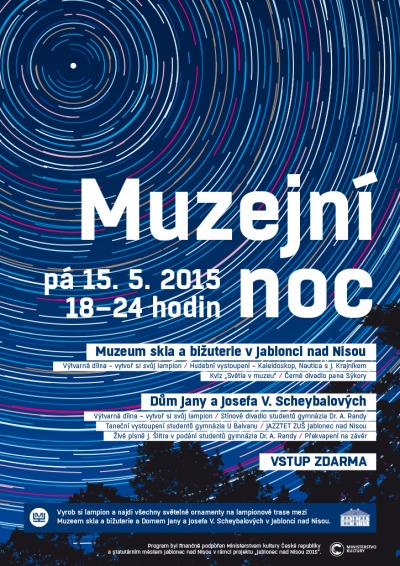 O muzejní noci povede Jabloncem lampionová cesta