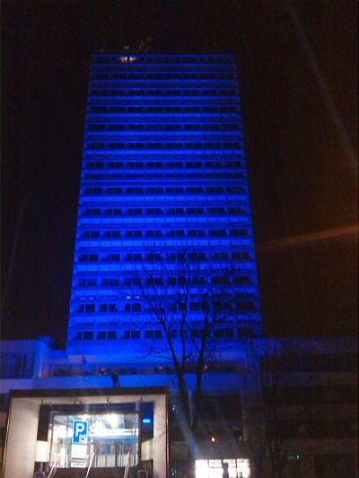 Česko i sídlo Libereckého kraje zasvítí modře